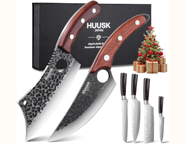 Huusk Japanese Knife Se with Gift Boxt