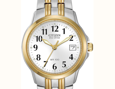 Citizen Women Eco-Drive Dress Classic Two Tone Gold Stainless Steel Watch