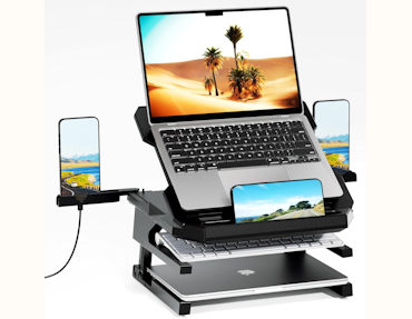 Laptop Stand with phone holder